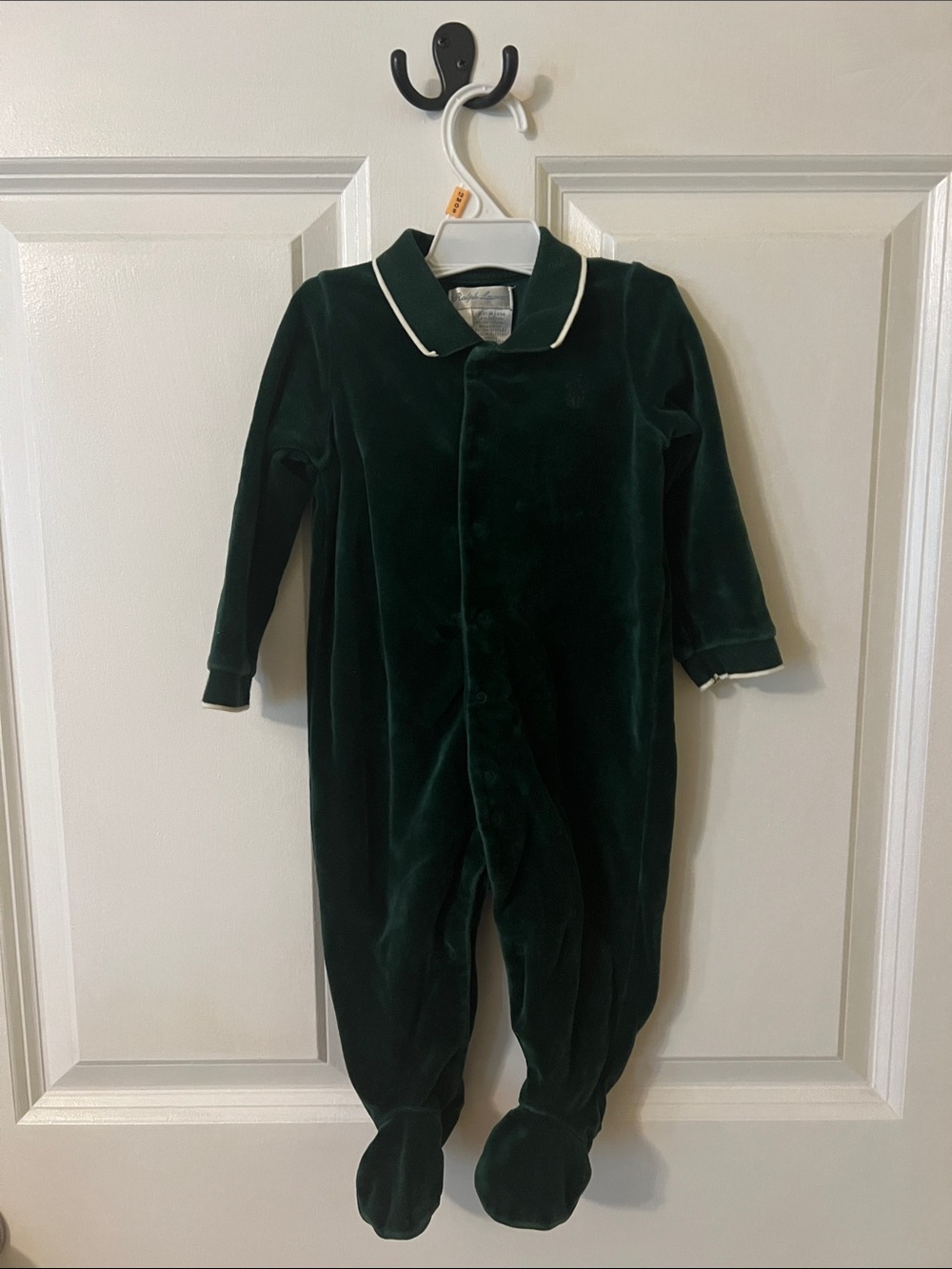 Ralph Lauren Infant Velvet Footie Pajamas